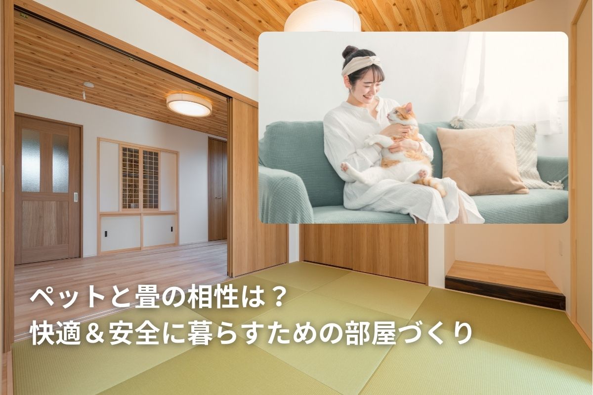 ペットと畳の相性は?快適&安全に暮らすための部屋づくり