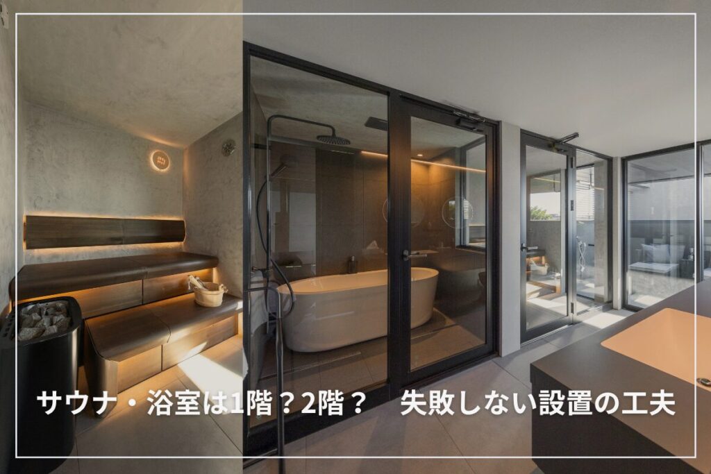 サウナ・浴室は1階?2階?注文住宅で失敗しない設置の工夫