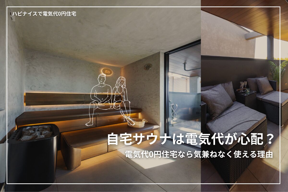 自宅サウナは電気代が心配？電気代0円住宅なら気兼ねなく使える理由