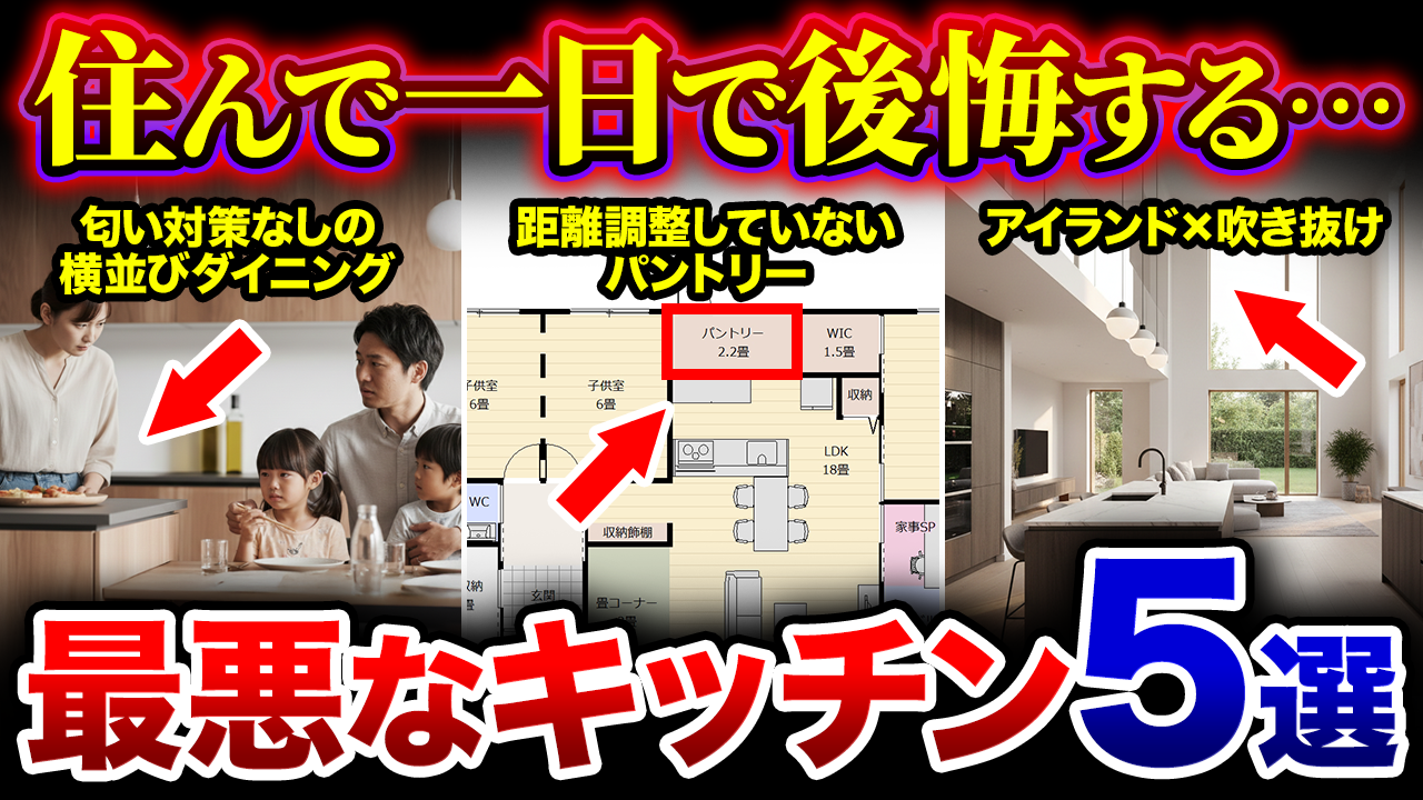 住んで1日で後悔するキッチンTOP5｜最新トレンドの落とし穴と失敗しない対策を住宅のプロが徹底解説